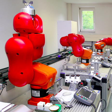 Labor für Industrieroboter am Fachbereich Automatisierung und Informatik