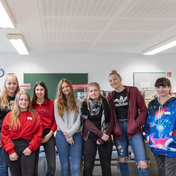 Gruppenfoto Girls`Day 2019 an der Hochschule Harz