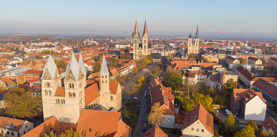 Luftbild der Stadt Halberstadt