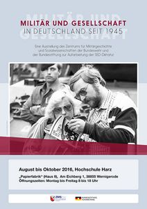 Plakat "Militär und Gesellschaft in Deutschland seit 1945"