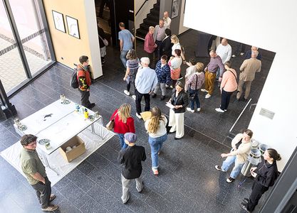 Eröffnung im Foyer der "Papierfabrik" (Haus 9)