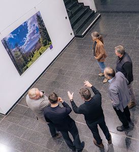 Lars Wiedemann im Gespräch mit den Gästen