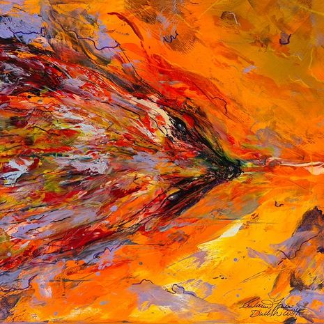 "Besuch im Garten", Melanie Kuna-Drechsler, Ausstellung MOMENTUM