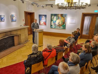 Vernissage im Kaminzimmer der Rektoratsvilla