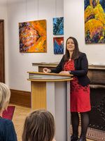 Die Wernigeröder Künstlerin Melanie Kuna-Drechsler präsentiert ihre neue Malerei in Mischtechnik