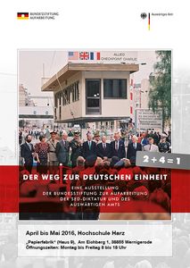 Plakat "Der Weg zur deutschen Einheit"