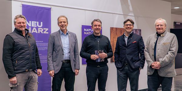 Dr. Roland Pietsch, Prof. Dr. Folker Roland, Lars Wiedemann, Dr. Sebastian Röthele und Christian Barsch bei der Eröffnung