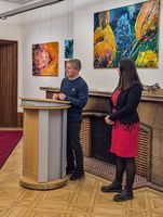 Vernissage am 11. März 2026 in der Rektoratsvilla mit Prof. Dr. Hardy Pundt und Melanie Kuna-Drechsler