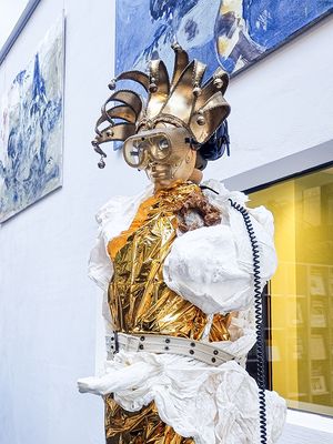 Detail der Figur "SPLIT", Bibliothek Wernigerode