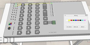 Ein digitales Steckboard: Mit elektronischen Schaltungen lässt sich auch virtuell experimentieren.