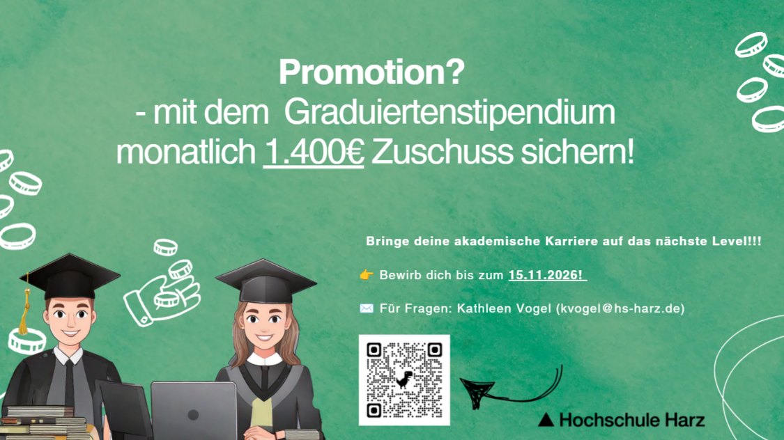 Graduiertenförderung Hochschule Harz