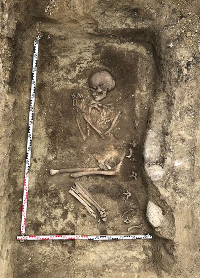 BU: Tief unter der Erde: Neue archäologische Funde geben Aufschluss über die Siedlungsgeschichte Halberstadts. Foto: Dr. Matthias Sopp