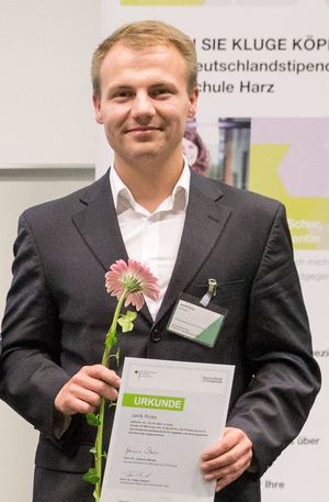 Janik Ricke ist Alumnus und Förderer 