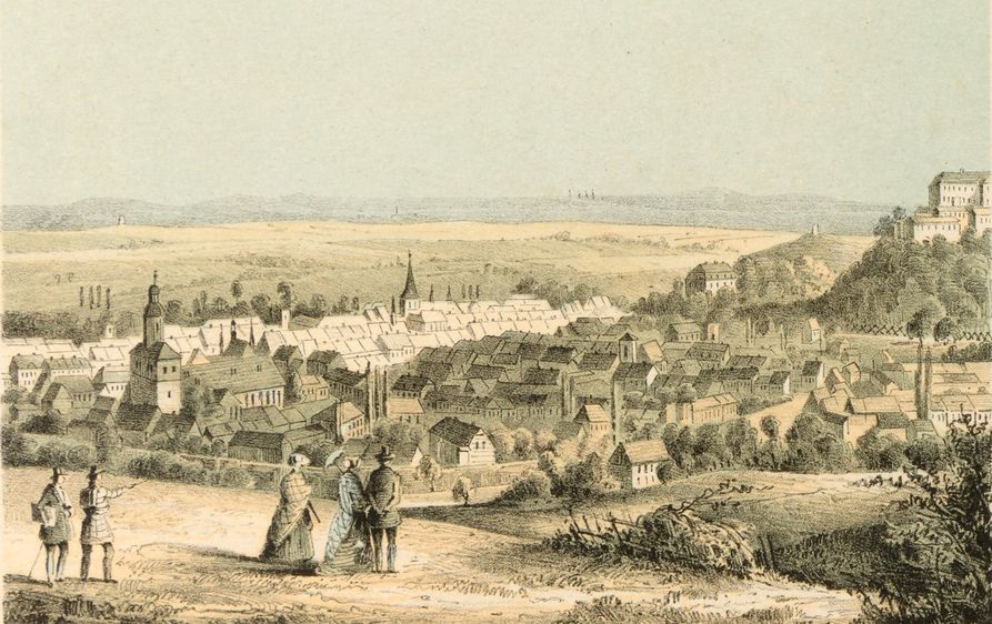 Wernigerode vom Lindenberg, um 1855. Kulturstiftung Wernigerode