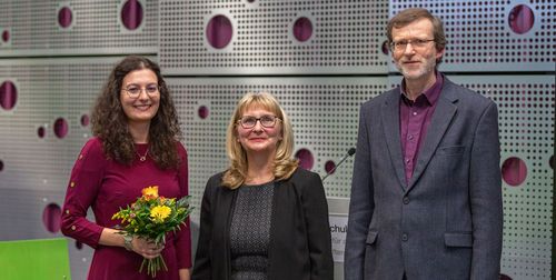 Stefanie Krause (links), Prof. Dr. Andrea Heilmann, Prof. Dr. Frieder Stolzenburg