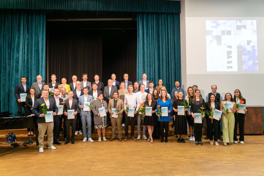 Anlässlich des 26. Stifterabends wurden 31 Deutschlandstipendien an Studierende der Hochschule Harz überreicht.