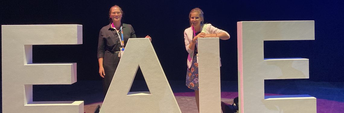 Elske Springer-Wichmann and her colleague at the EAIE Conference 2022