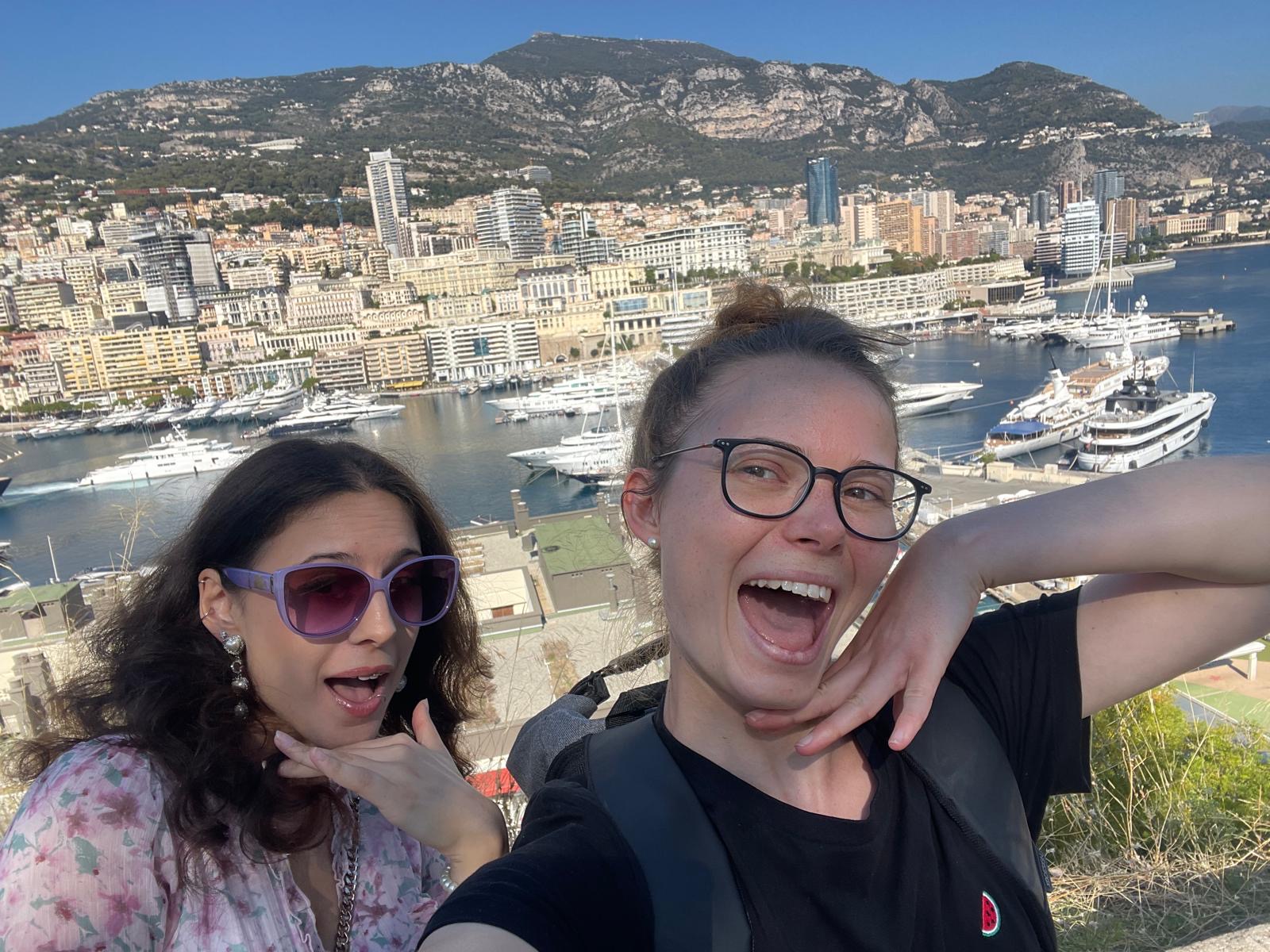 Phoebe Wiesner und Laura Dautz in Monaco