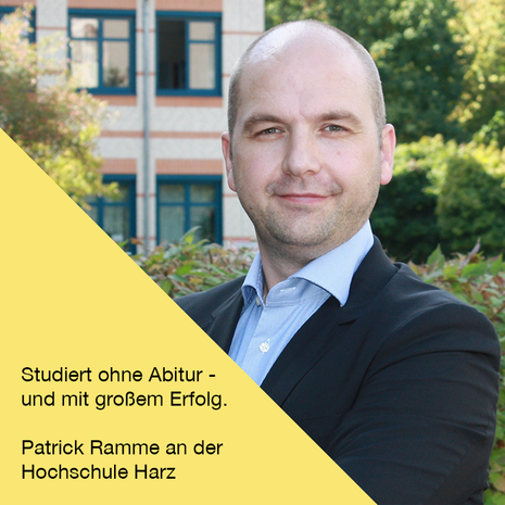 Porträtbild Patrick Ramme HS Harz berufsbegleitend Studium BWL