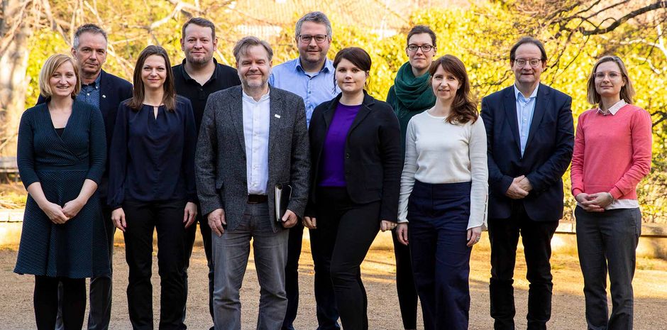 Gruppe auf dem Campus HS Harz Wernigerode zum Workshop Arbeitgeberattraktivität in der Pflege