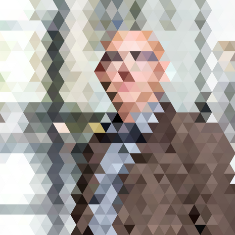 Verpixeltes Portrait von Martin Kreyssig